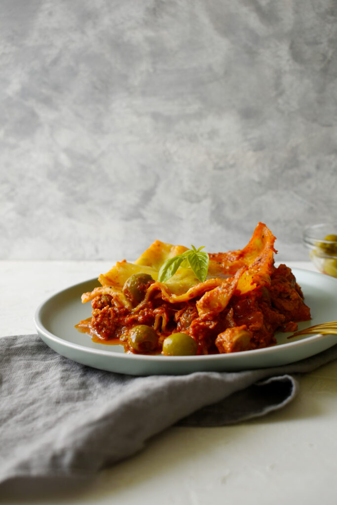 Sicilian tuna lasagna