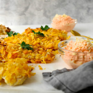 sütőben sült csirkemell répasalátával