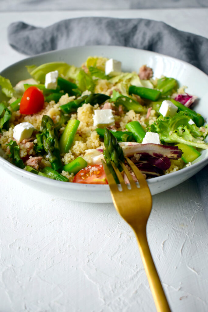 Tuna Couscous Salad with Asparagus Recipe