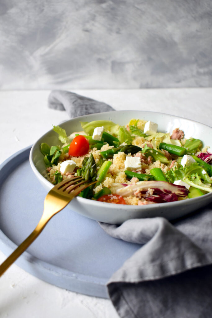 Tuna Couscous Salad with Asparagus