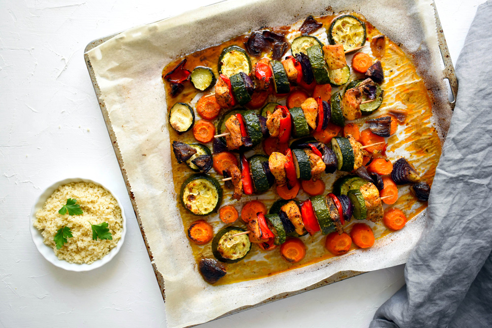 csirkés saslik sütőben