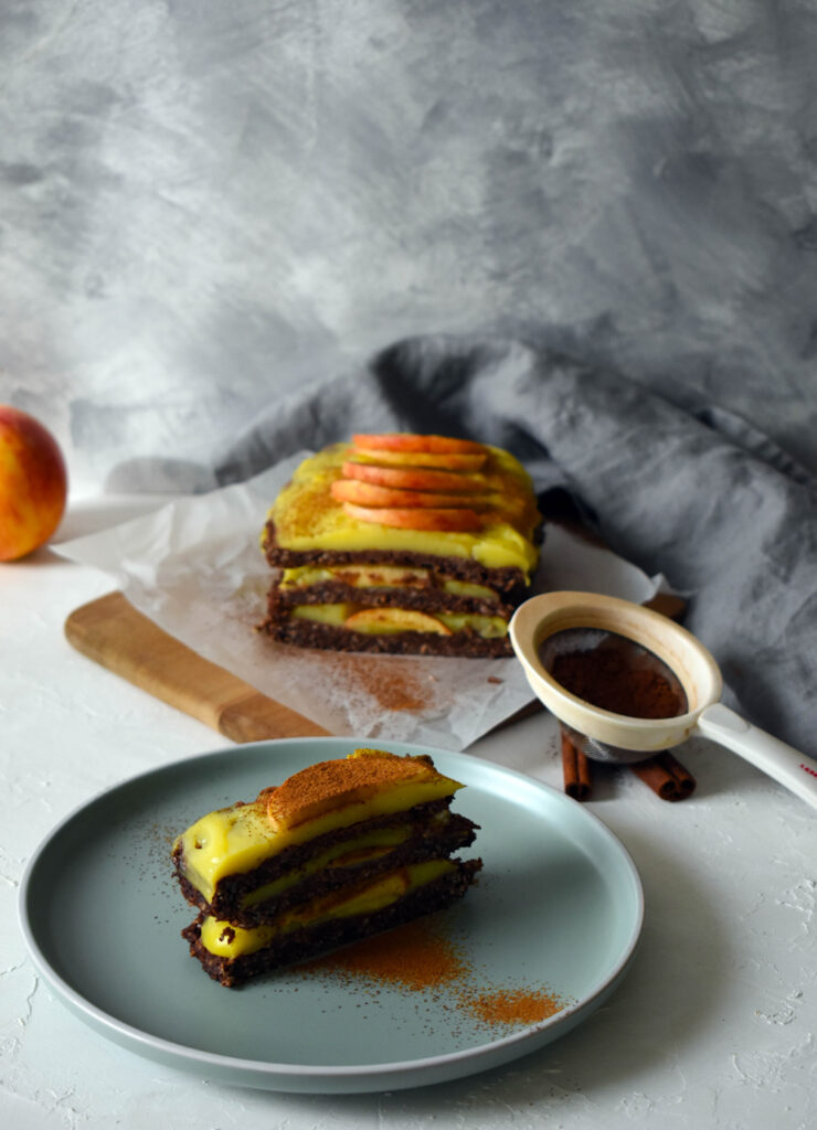 Vaníliás-almás szelet