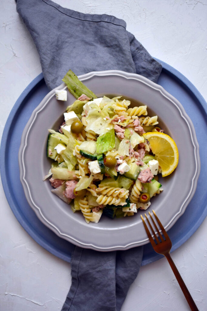 Tuna Pasta Salad bowl
