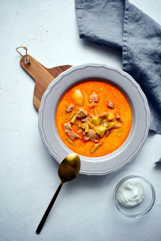 tányér palócleves