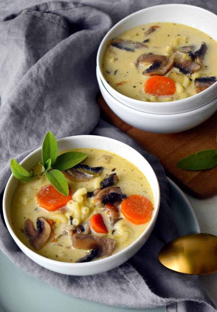 Tejszínes gombaraguleves