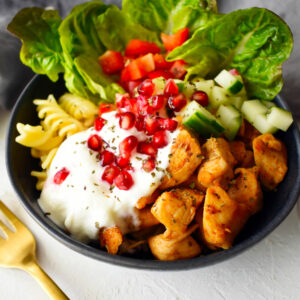 Csirkés vitamin tál gránátalmával