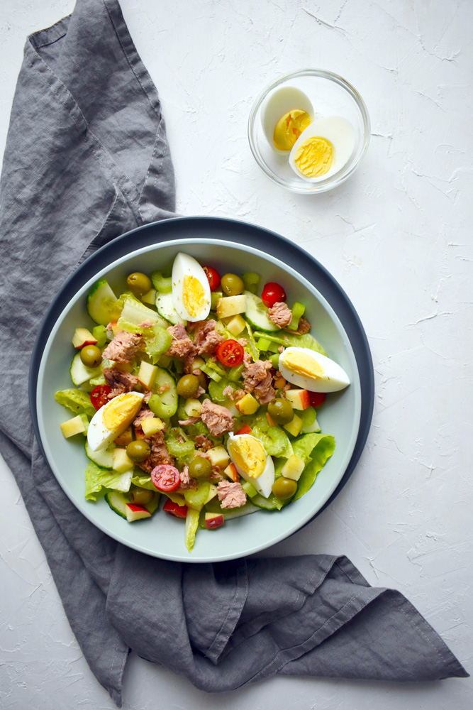 fitnesz tonhalsaláta tojással