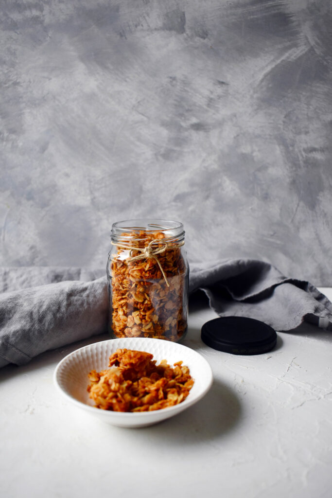 Homemade Coconut Granola – Perfect as a Topping for Dessert Cups