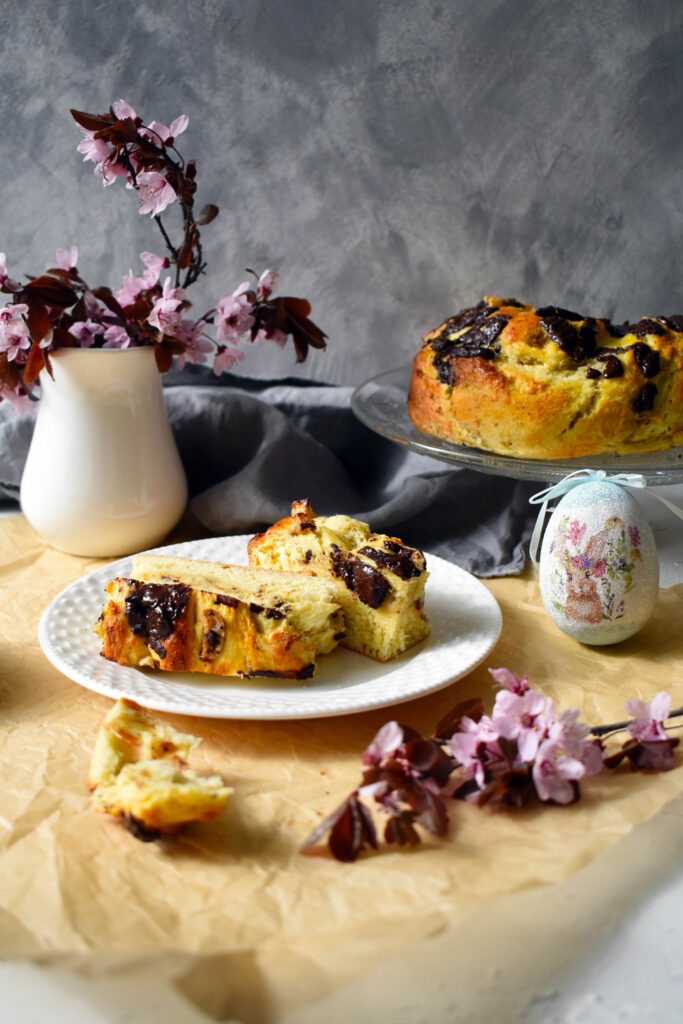 csokis-banános húsvéti kalács