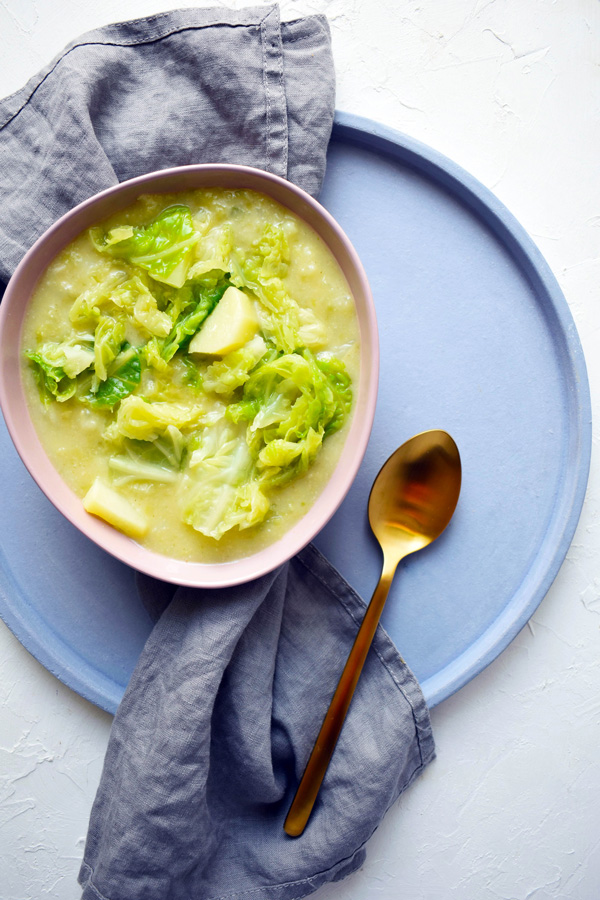 Kelkáposzta főzelék zabpehelyliszt rántással