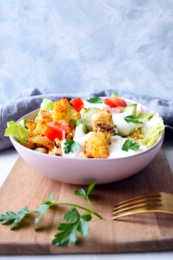 Vegetarian Bowl with Mediterranean Flavors