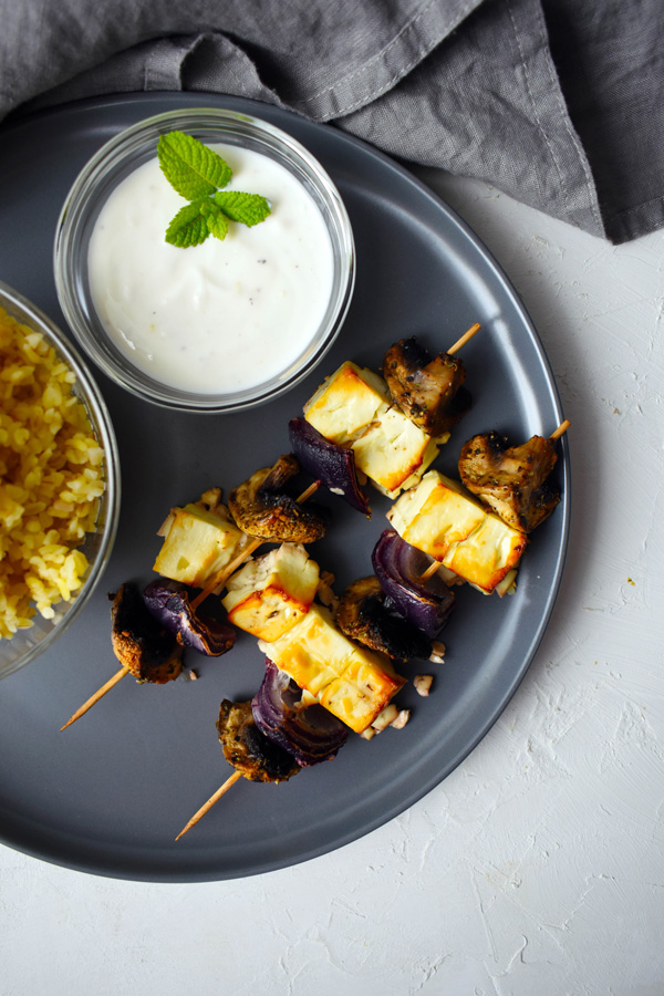 gomba saslik sütőben