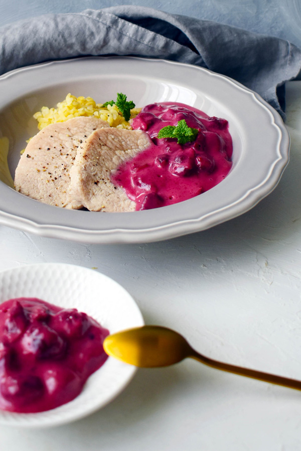 sugar-free cherry sauce