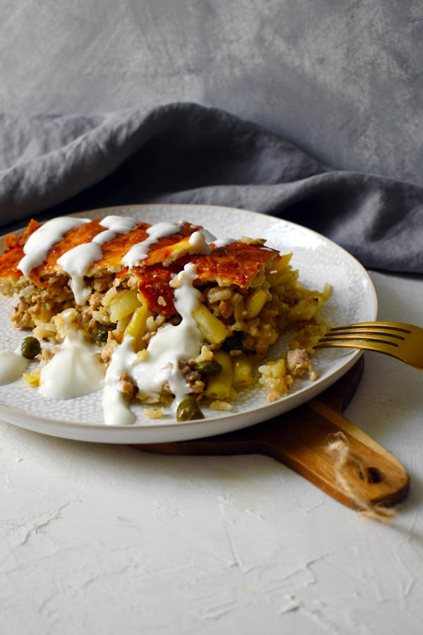 Yellow wax beans casserole