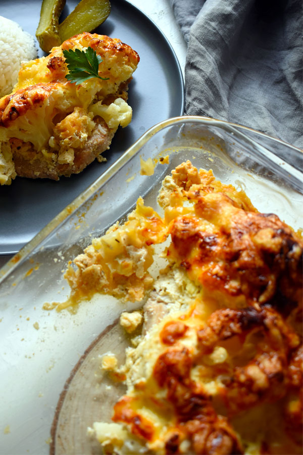 layered pork chops