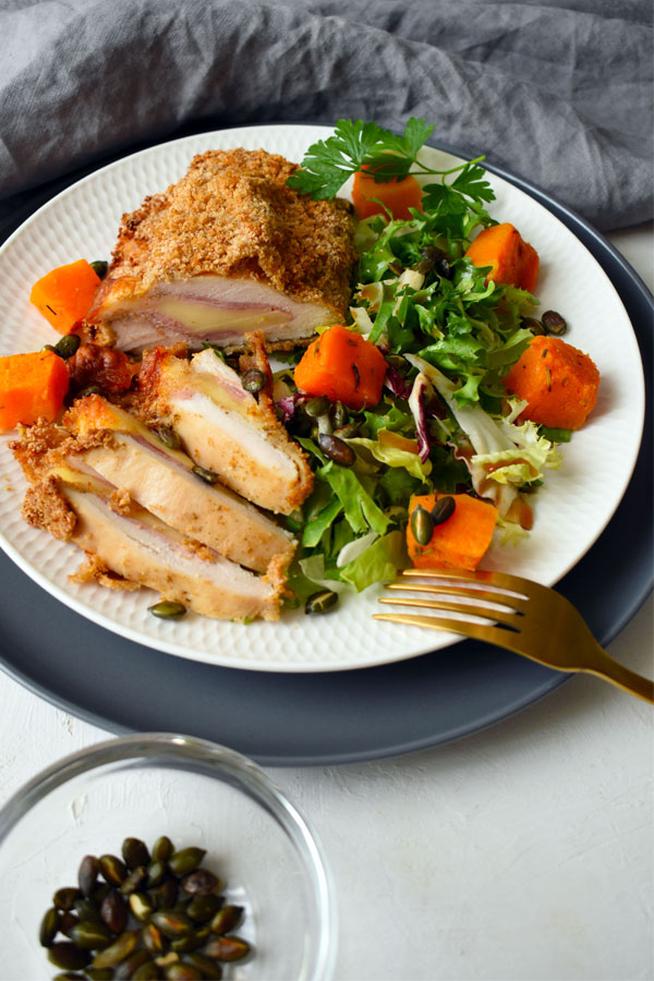 chicken breast stuffed with cheese and ham