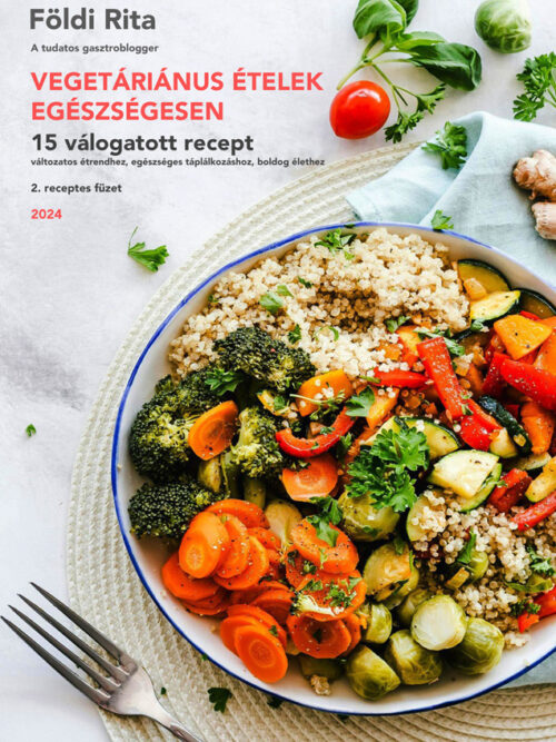 vegetáriánus ételek egészségesen e-book borító