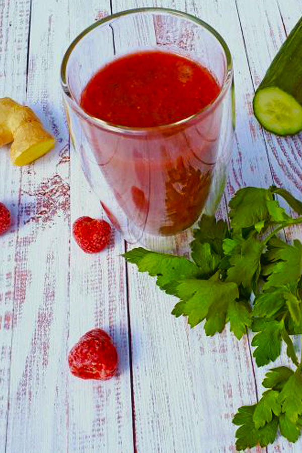 strawberry green smoothie