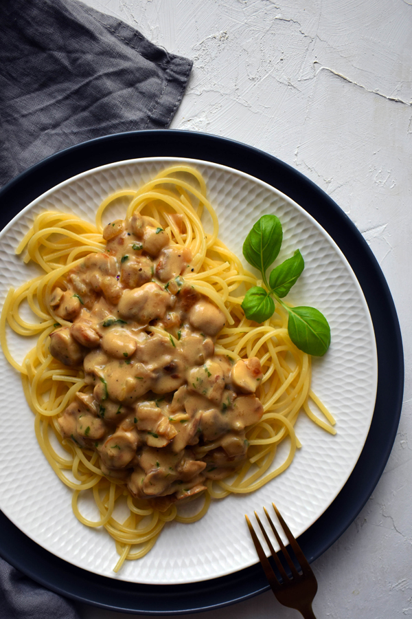 pasta with cream sauce
