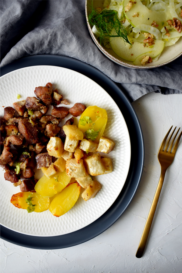 meat baked in the oven