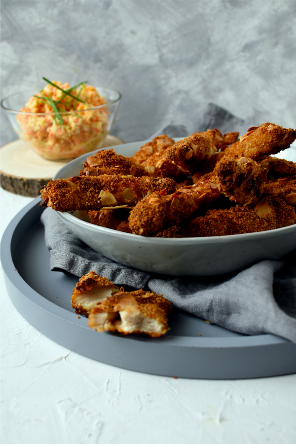 rántott csirkemell csíkok