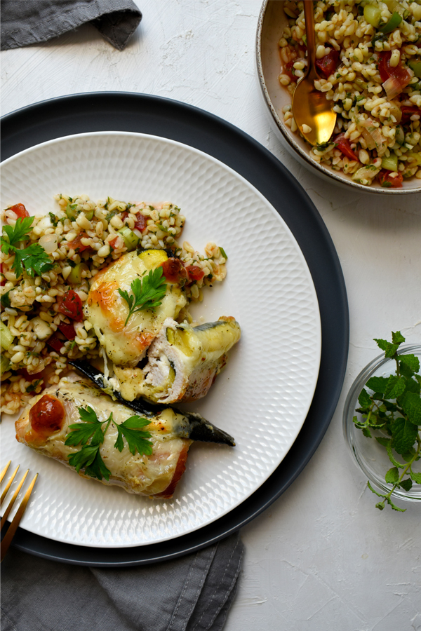 stuffed chicken breast with zucchini