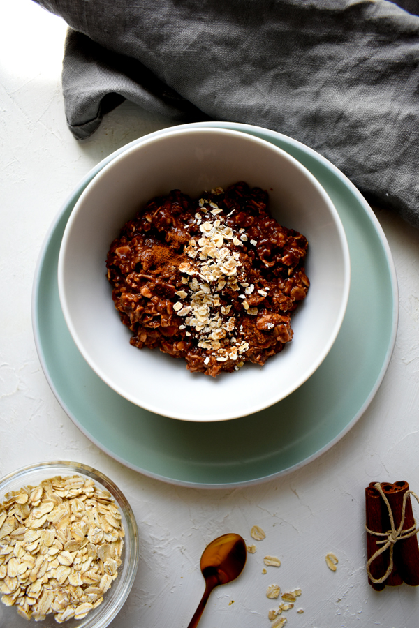 chocolate porridge for breakfast