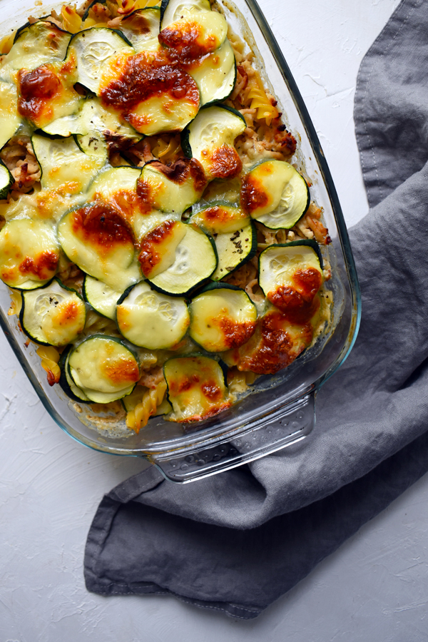 Creamy zucchini casserole