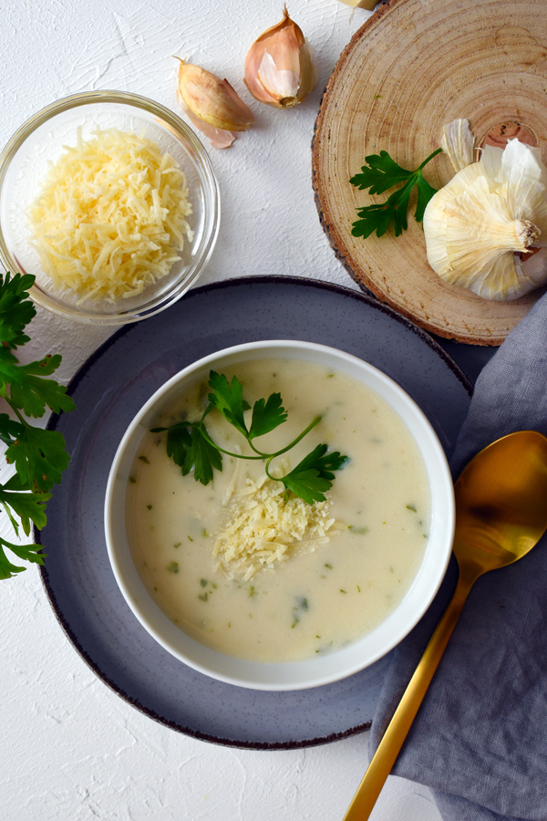 garlic cream soup