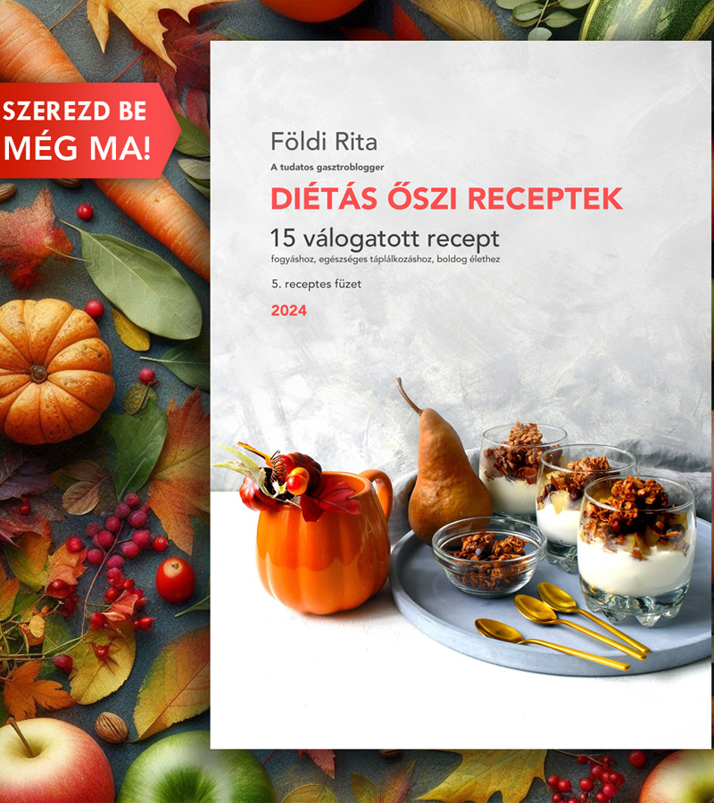 A diétás őszi receptek receptfüzet promóciós képe