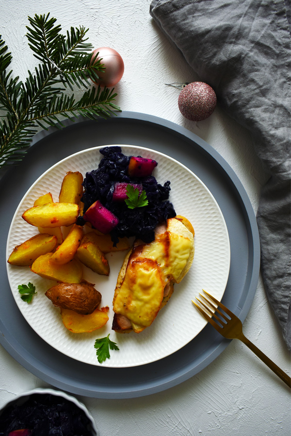 chicken breast with roasted potatoes Christmas recipe