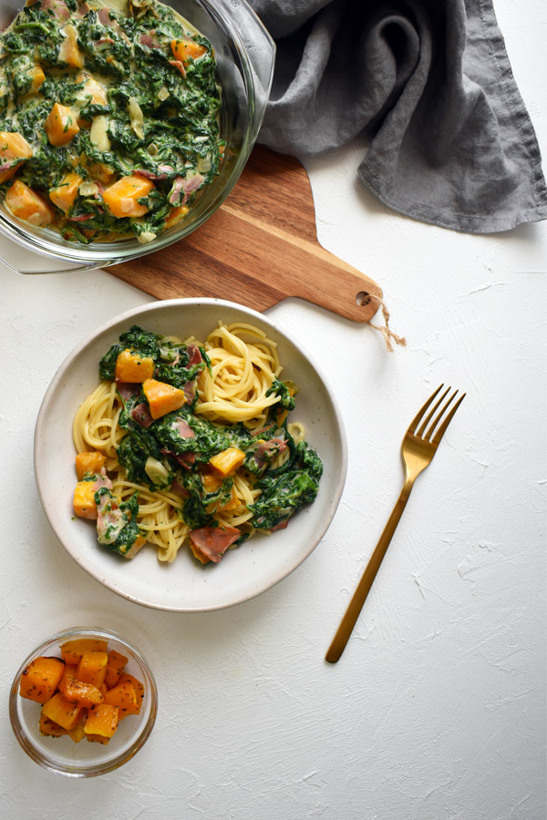 Healthy fall spaghetti