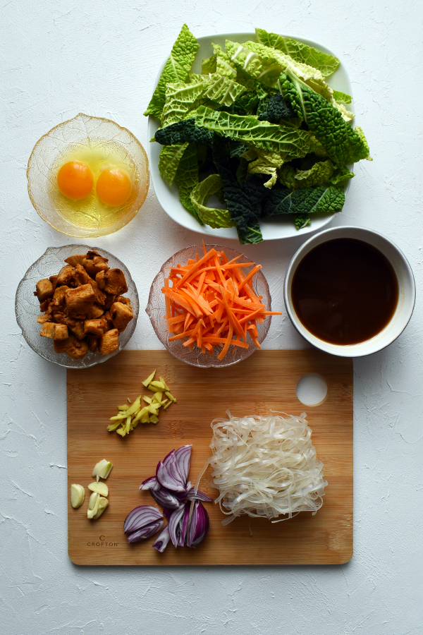 Ingredients for pad thai