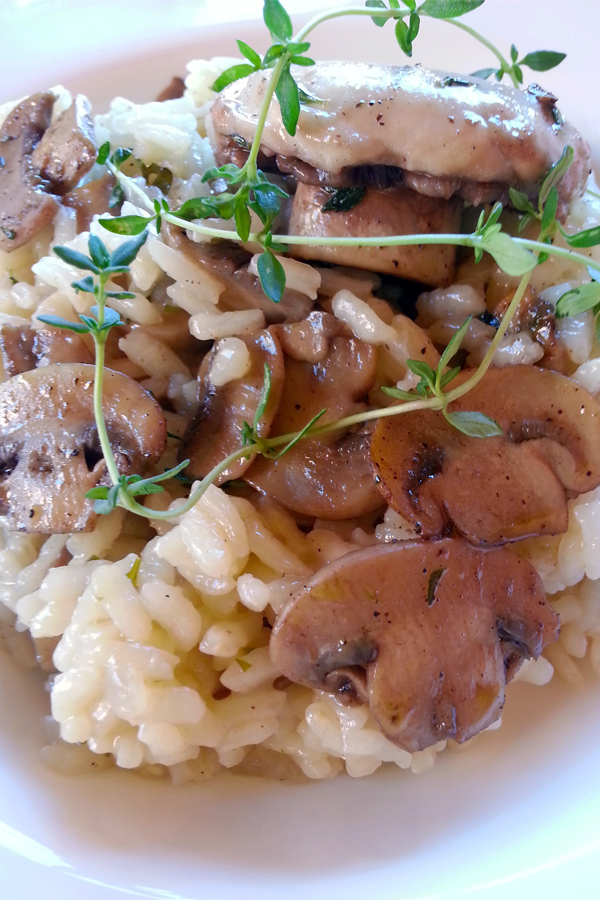 risotto gombával