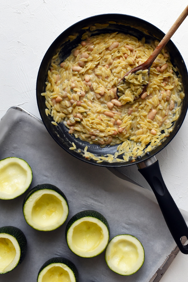 white bean and Greek-style pasta ragout