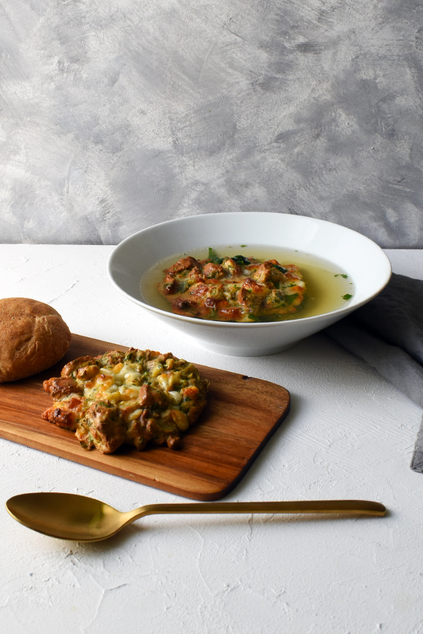 diet-friendly cheese dumpling soup