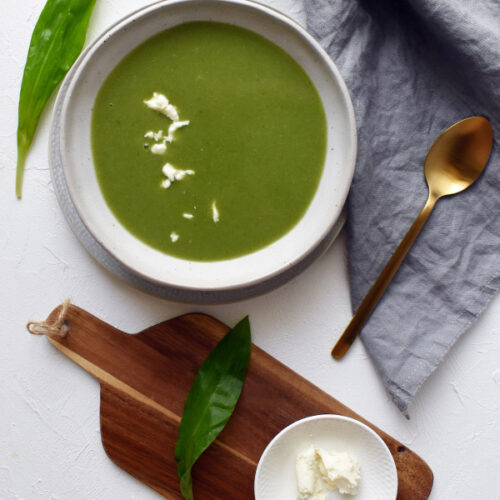 medvehagymakrémleves juhtúróval