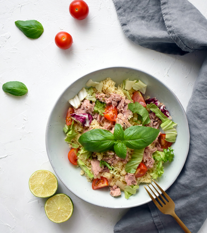 Mediterranean-Style Tuna Couscous Salad