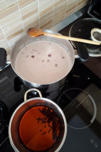 Hungarian cold soup cooking