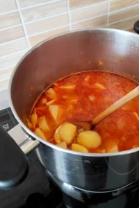 potatoes cooking