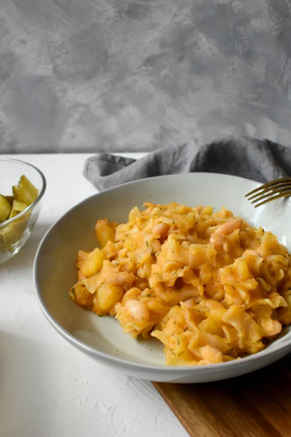 Pasta with Potatoes and White Beans