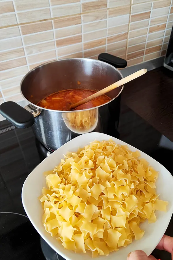 pasta and potato